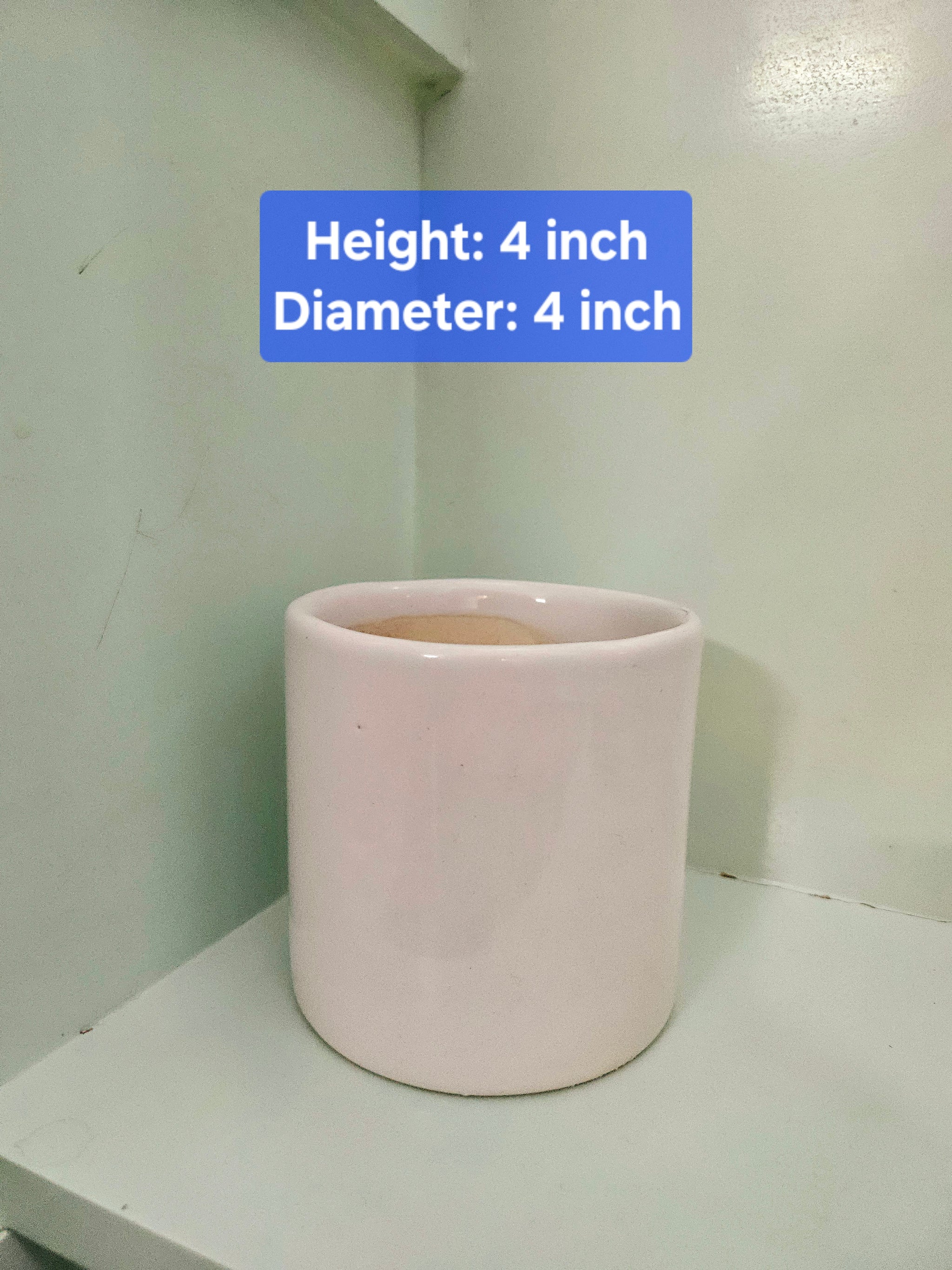 4-inch cube pot